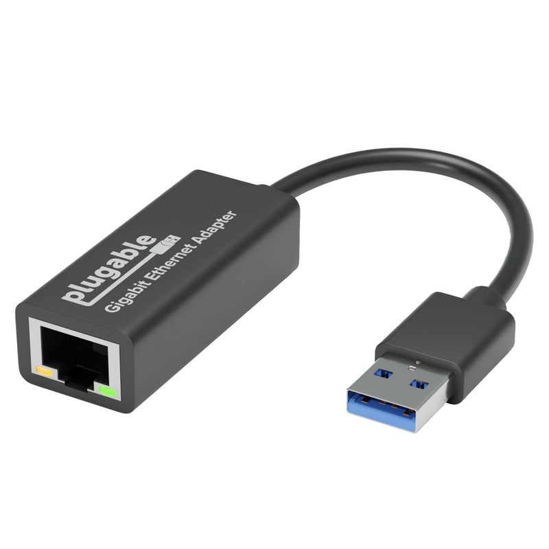 Plugable USB to Ethernet Adapter, USB 3.0 to Gigabit Ethernet, Compatible with Windows 11, 10, 8.1, 7, XP, macOS, Linux, Chrome OS - Image 1